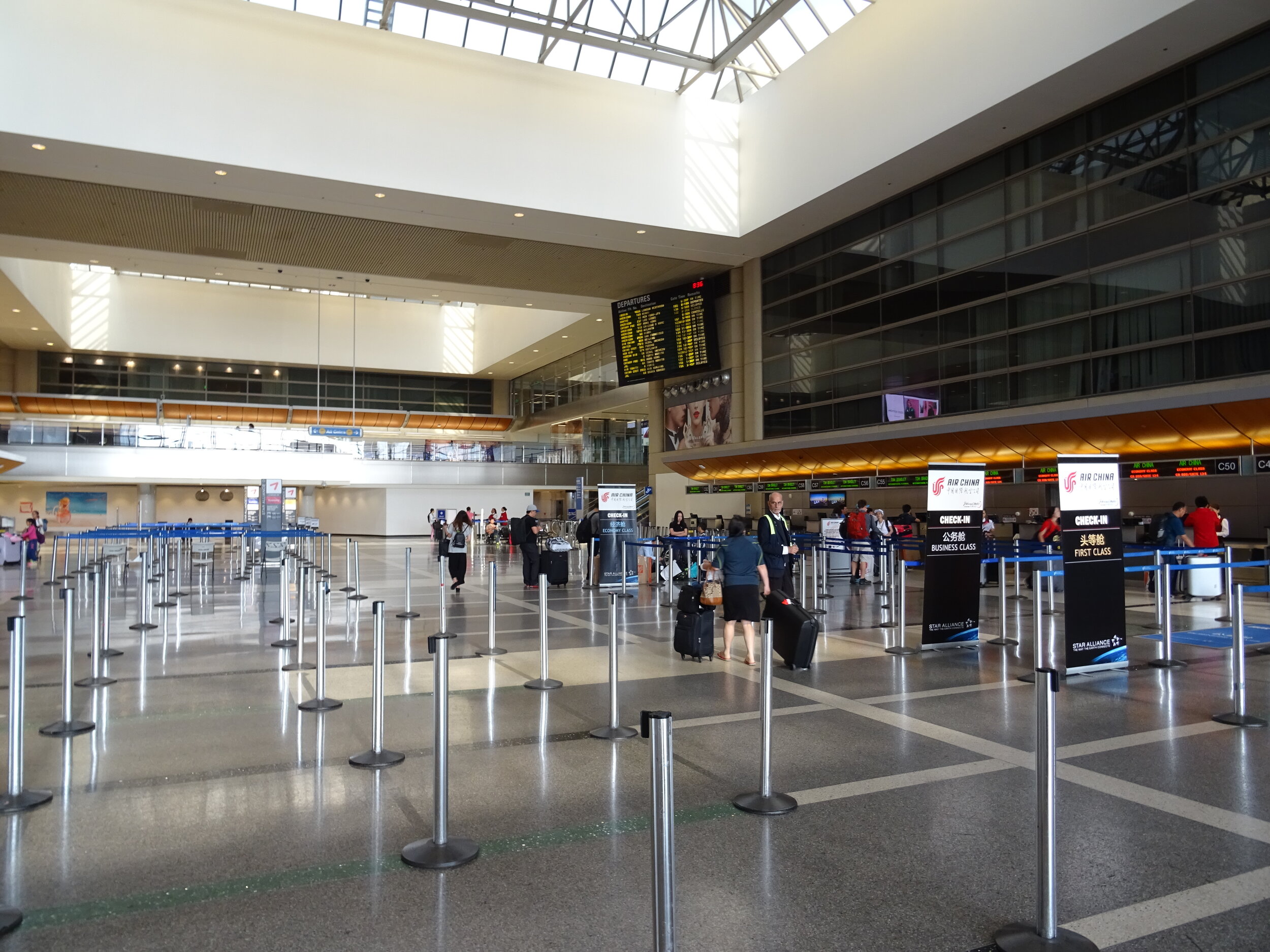 Check-in area of Tom Bradley International Terminal.
