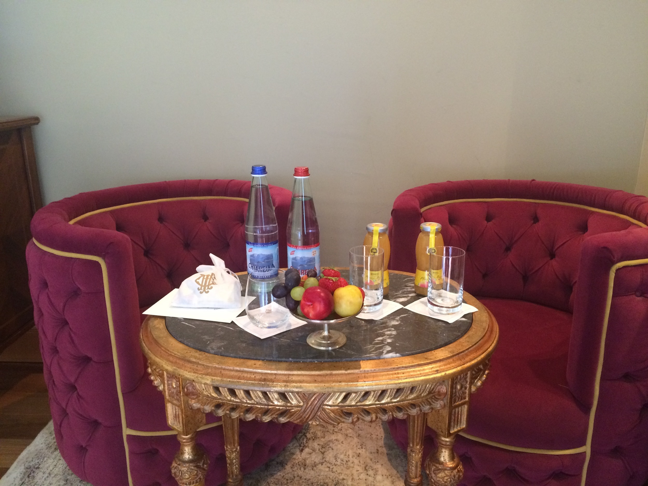 Seating and Welcome Gifts